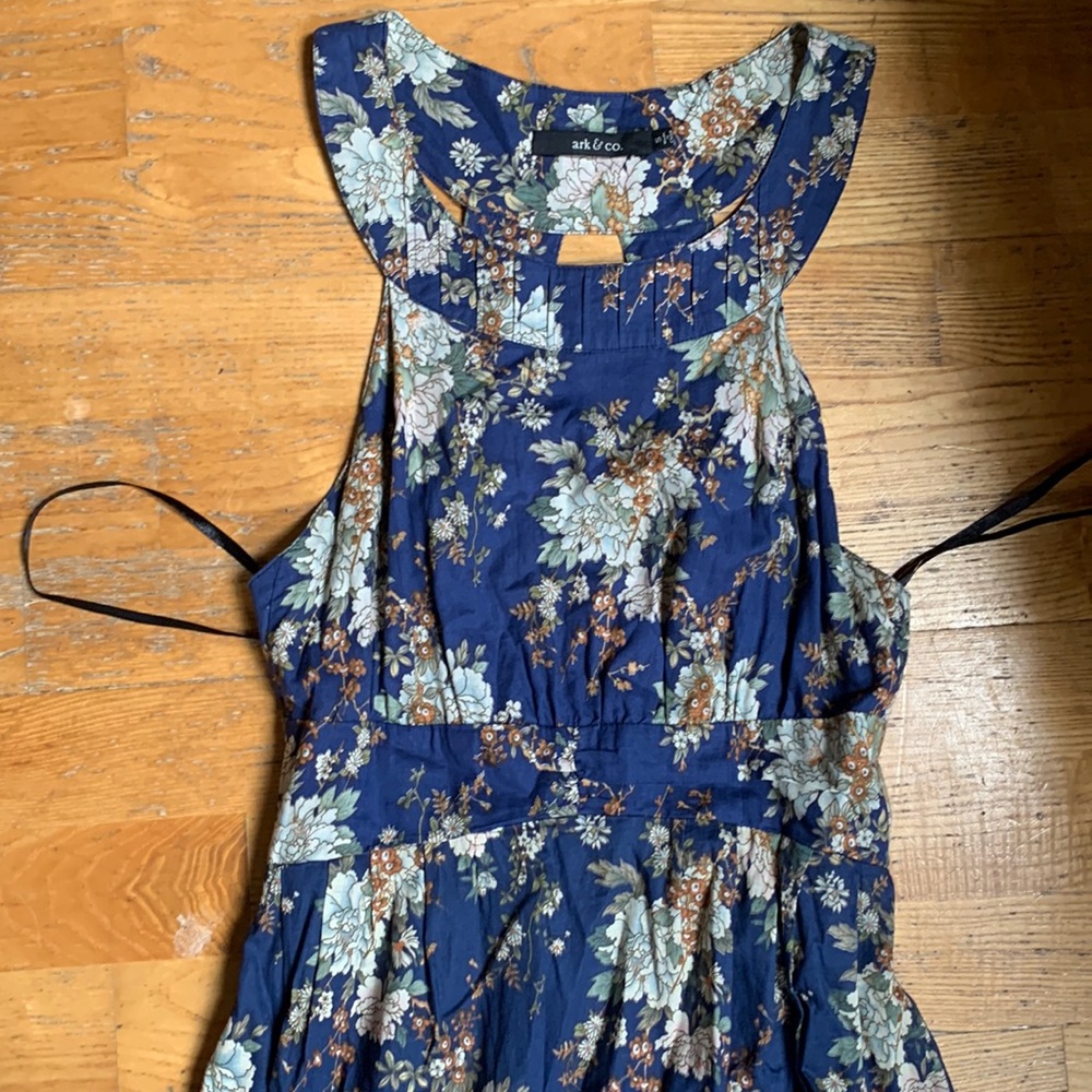 ark & co. Open back floral maxi dress